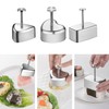 Lyfengdeam Onigiri Mold Stainless Steel, Musubi Mold Rice Mold Kit,