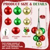 Soaoo 6 Sets 36 Pcs Christmas Ball Ornaments on Wired
