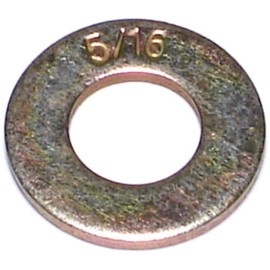Hard-to-Find Fastener 014973321062 Grade 8 SAE Flat Washers, 5/16, Piece-50
