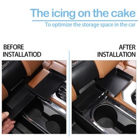 CHEAYAR for Toyota Tundra 2014-2021, Gear Shift Console Side Tray Organizer Gear Shift Console Side Storage Box,Shifter Storage Box Interior Accessories1PCS
