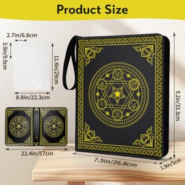 9 Pocket Card Binder for MTG/YGO/PTCG/Game Cards, Holds 900 Cards,Premium Collector Card Album for Standard Cards,Toys Gifts for Kids(MTG)