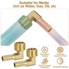 Brass Fitting Connector, Pack of 2 90 Degree 10 mm