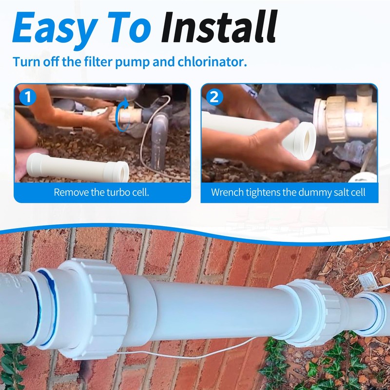 Salt Cell Bypass Pipe Kit for Hayward Turbo Cell Salt