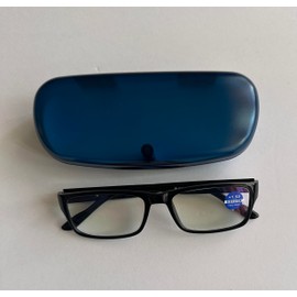 Generic Blue Light Blocking Glasses (Black, 2, Diopters), 136mm x 36mm