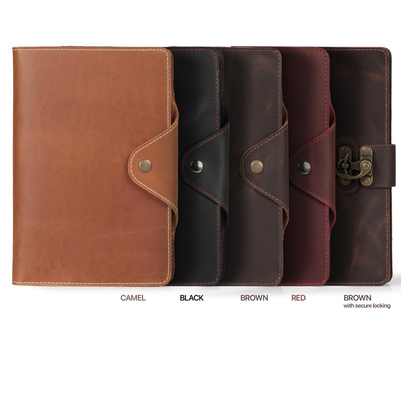 Londo Genuine Leather Writing Case, Conference Folder with Notepad, Notepad