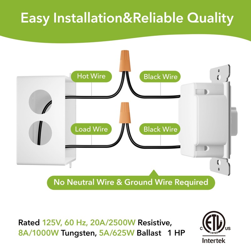 HBN 60 Minute Spring Wound Timer Switch, Energy-Saving Mechanical Timer