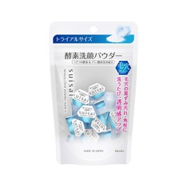 suisai Beauty Clear Powder Wash N, Enzyme Facial Cleansing Powder, 0.014 oz (0.4 g) x 15 Packs, Removes Dark Stains Blackheads Dirt and Exfoliation From Skin and Pores