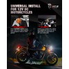 MZS Motorcycle LED Turn Signals, Front Light Amber+Amber and Rear