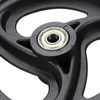 Wealrit Black Solid Walker Wheels Replacement - 6 Inch Drive