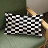 rkouqak Throw Pillow Covers Checkerboard Checkered Plaid Black and White