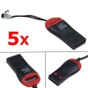 VizGiz 5 Pack High Speed Micro SD Card Adapter TF