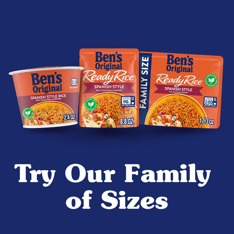 BEN'S ORIGINAL Spanish Style Rice Single Serve Cup, Snack or
