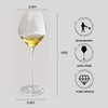 HUKNFC Wine Glasses Set of 4, Ultra-Thin Premium Crystal Glasses