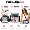 Clear PVC Crossbody Bag for Concerts – 28×21×9cm Lightweight Shoulder
