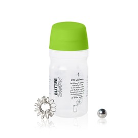 Butter Making with the 325 ml Butter & Cream Shaker (Green) with Buttering Ball and Frother