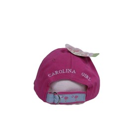 Embroidered Hot Pink South Carolina SC Palmetto Crescent Ball Hat Cap