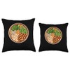 Natto In A Circular Frame Throw Pillow