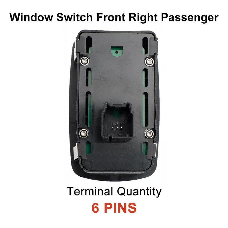Power Window Switch Front Right Passenger Side Compatible with Dodge