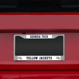 Rico Industries NCAA North Carolina State Wolfpack Standard Chrome License Plate Frame, 6 x 12.25-inches