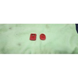 Max Performance NOS GM Ignition Door Truck Lock Key Blank Boot Covers Case Plastic Molded RED