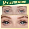 KEYYOULASH DIY Lash Extension Kit 120pcs Eyelash Clusters Eyelash Extension