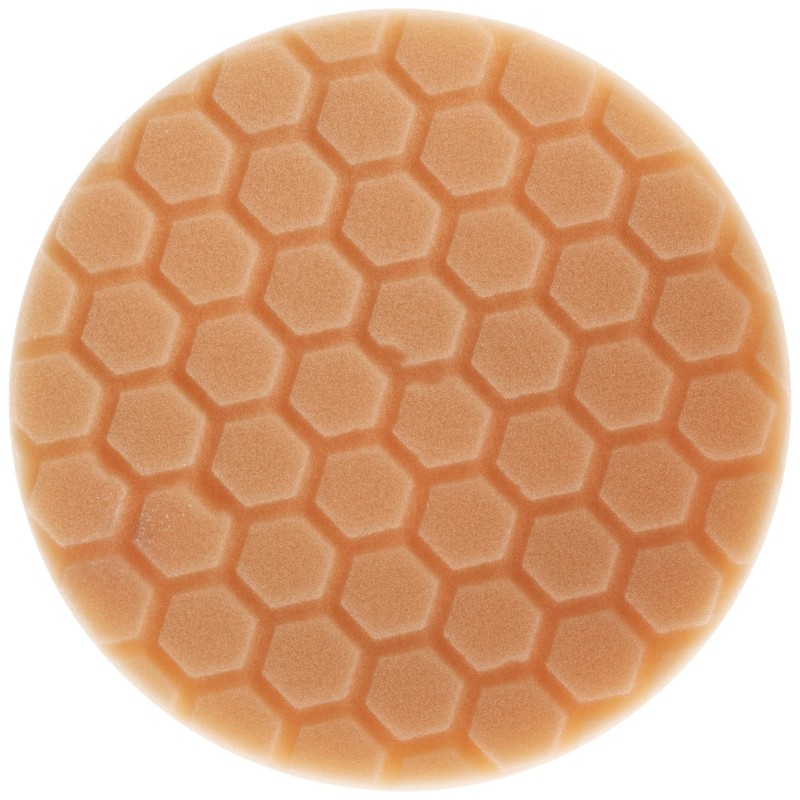 Chemical Guys Hex-Logic Almohadilla de Corte Medio-Pesada BUFX-102HEX6, Naranja, 6.5