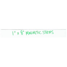 Tape Logic TLLH174 Warehouse Labels, Magnetic Strips, 1" x 8", White (Pack of 25)