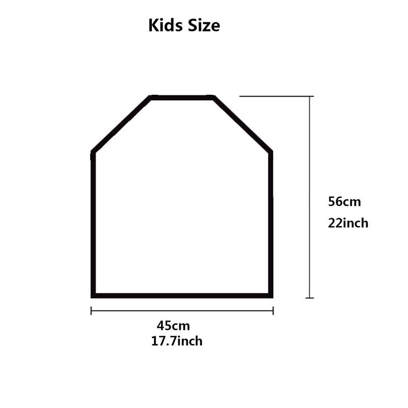 Linen Children's Cooking Apron Cute Elephants, Hamburger