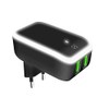 Celly 2 USB Ports with LED Light, Fast Charge 2.4A