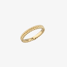 Gold&Dear 14KGP Bubble Layered Slim Ring White Gold L (No. 13) / 골드앤디어 14KGP 버블 레이어드 슬림 반지 화이트골드  L(13호)