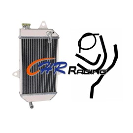 GPI Racing Aluminum Radiator+Black Silicone Hose for 1987-2006 Yamaha Banshee 350 YFZ350