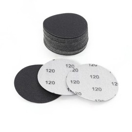 MAXMAN 30Pcs 3-Inch Sanding Discs, 120 Grits Hook and Loop Professional Silicon Carbide Sand Paper, Wet Dry Polish for Wood, Metal, Paint, Car Polishing