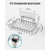 Nieifi Bar Soap Holder for Shower Wall with 4 Hooks,
