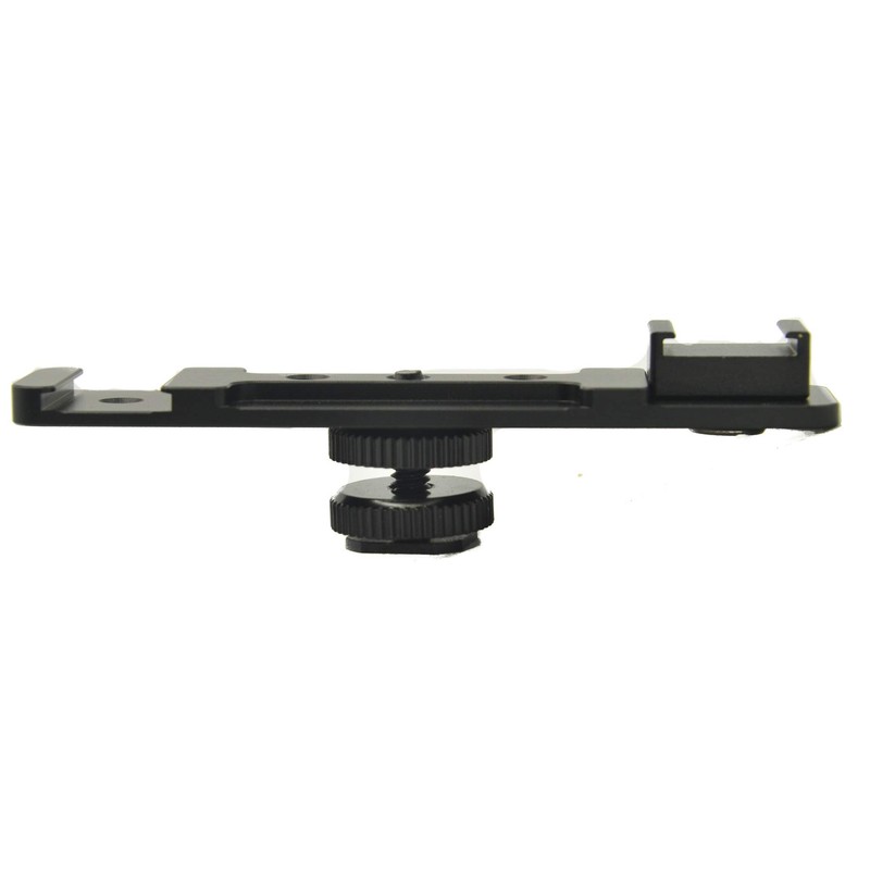 PROtastic Double/Dual Cold Shoe Mount Adapter - Mount Multiple Accessories