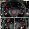 esmusssein Steering Wheel Paddle Shifter Extension Shift Paddle Red For