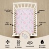 FIGEPO 4 Pack Baby Girl ack N Play Mini Crib