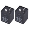 2Pcs LED Flasher 2‑Pin Electronic Relay Normally Open Car Turn