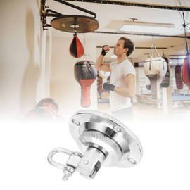 01 Colgador de Bola de Pera de Boxeo, Soporte de Plataforma giratoria de Techo para Ejercicio, Acero Inoxidable multidireccional para Sacos de Arena