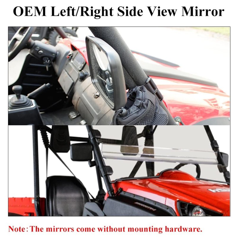 Chikia Hisun Pair L+R Side View Mirror Replacement for Hisun