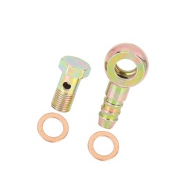 Motoforti 10mm Banjo Hose Barb Bolt Fittings Metal for Motorcycle Car Long-lasting