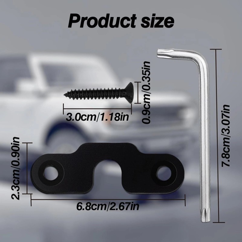 LIANGREN Set Sun Visor Clip Repair Kit Fit Jeep Wrangler
