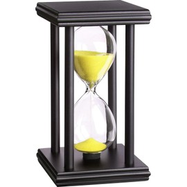 hourglas Sand Timer 30/60 Minutes Desktop Decorations Reloj de Arena ampulheta Sandglass (Yellow Sand, 5.5inch)