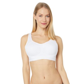 Champion - Brasier Deportivo para Mujer, Control de Movimiento, Brasier con Aros, Brasier Deportivo de Alto Impacto para Mujer, Blanco, 42D