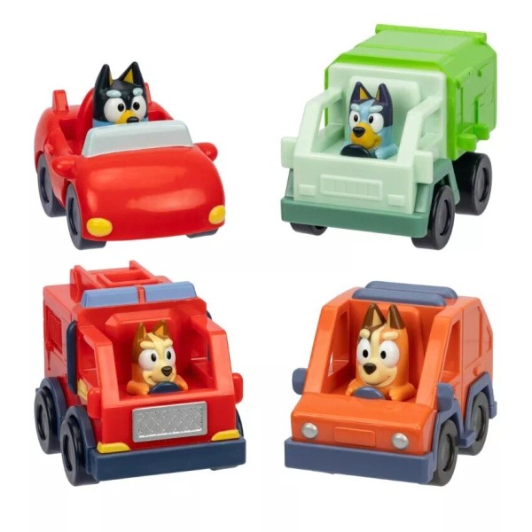 Bluey Mini Racers Bluey and Bingo NWT Rare Complete Set