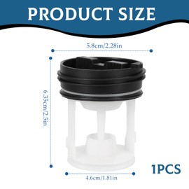 Lint Sieve, Lint Filter Insert, Replacement Lint Sieve, Effective Lint Filter Insert to Extend the Life of the Device, for Whirlpool 481248058385 Indesit C00312342