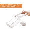 HUAYT Fridge Organisers,Fridge Drawer Storage Bins with Adjustable Slide Rail,Unique