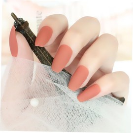 Healeved 24pcs Women Decals Glitter False Stickers Touch Neon Display Toenails Gel Fake Nail Kits Gradient Color Nails Manicure Accessories Artificial Fingernails