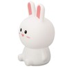 Cute Night Light Tap Control 5 Modes Rechargeable Rabbit Shape