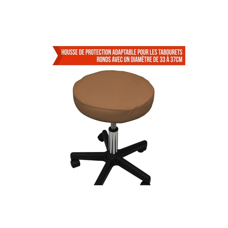 Linxor® Terry Protective Cover for Round Stool – 9 Colours