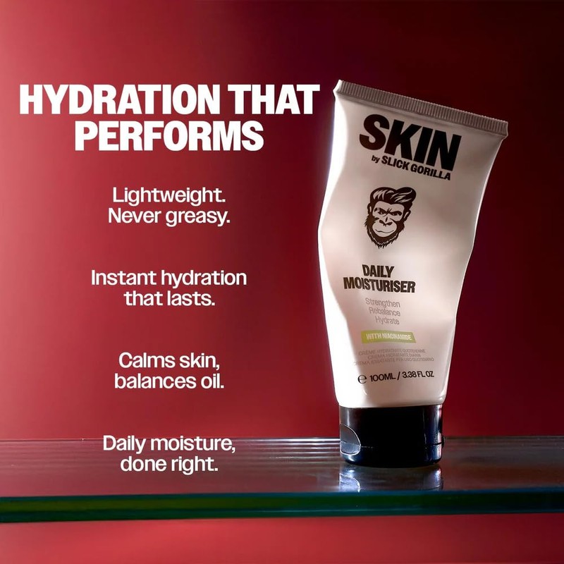 Slick Gorilla Men's Face Moisturiser 100ml with Hyaluronic Acid